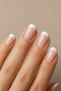 Classic White French Tips